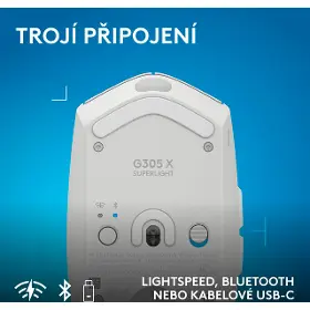 Herní myš - Logitech G305 X SUPERLIGHT White - 5