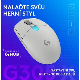 Herní myš - Logitech G305 X SUPERLIGHT White - 9