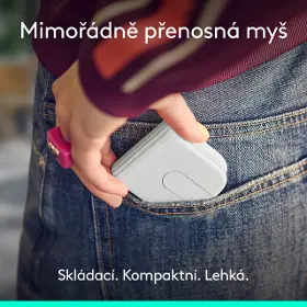 PC myš - Logitech MOBI FOLD White - 2