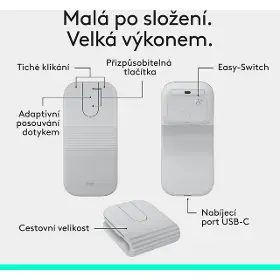 PC myš - Logitech MOBI FOLD White - 3