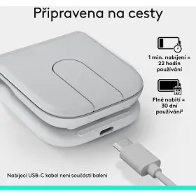 PC myš - Logitech MOBI FOLD White - 5