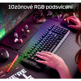 PC klávesnice - HyperX Eve 1800 Black US - 6