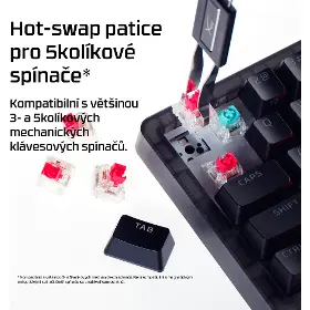 Herní klávesnice - HyperX Origins 2 65 Black US - 12