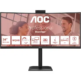 LCD monitor - AOC 34" CU34E4CW - 1
