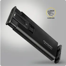 Externý box - Axagon EEM2-SD2B M.2 NVMe/SATA SSD box - 4