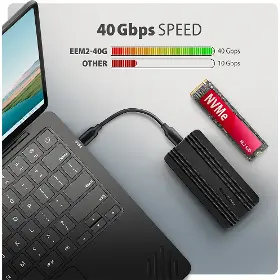 Externý box - Axagon EEM2-40G M.2 NVMe SSD box - 10
