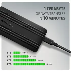 Externý box - Axagon EEM2-40G M.2 NVMe SSD box - 9