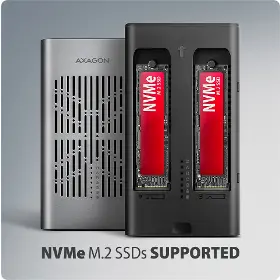 Externý box - Axagon EEM2-20GD 2x M.2 NVMe SSD box - 2