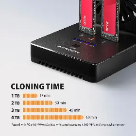 Externý box - Axagon ADSA-M2C22 2x M.2 SSD dock - 7