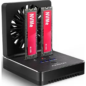 Externý box - Axagon ADSA-M2C22 2x M.2 SSD dock - 1