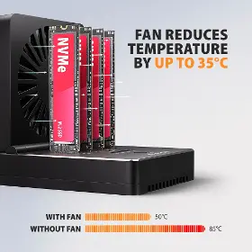 Externý box - Axagon ADSA-M2C44 4x M.2 NVMe SSD dock - 2