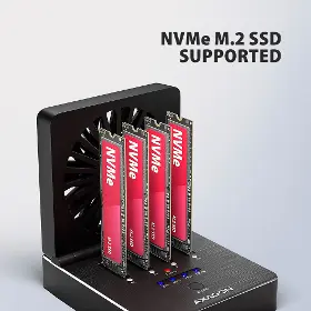 Externý box - Axagon ADSA-M2C44 4x M.2 NVMe SSD dock - 4