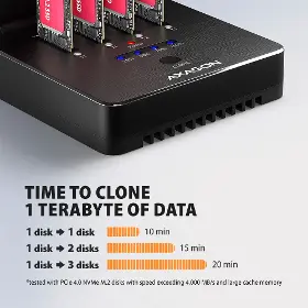 Externý box - Axagon ADSA-M2C44 4x M.2 NVMe SSD dock - 7