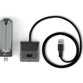 USB adaptér - Tp-Link BE6500 Tri-Band USB Adapter Black (TBE400UH) - 3