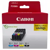 Canon CLI-551 BK/C/M/Y Multipack CMYK (6509B015)