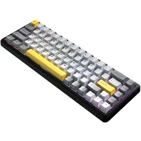 Hráčska klávesnica - Ajazz AK680 MAX Magnetic Black Gray Yellow - 4