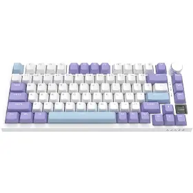 Hráčska klávesnica - Ajazz AK820 Pro Flying Fish Purple White Blue - 2