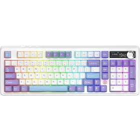 Hráčska klávesnica - Ajazz AK980 V2 Gift V2 Purple White Blue - 1