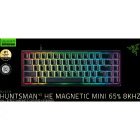 Herní klávesnice - Razer Huntsman V3 HE Magnetic Mini Clear Switch Black US - 16