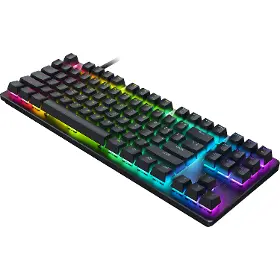 Herní klávesnice - Razer Huntsman V3 HE Magnetic Tenkeyless Clear Switch Black US - 4