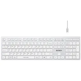 PC klávesnica - A4Tech FSTYLER FBX50C CZ/SK White - 1