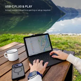 Pouzdro pro tablet s klávesnicí - Fixed Typee Enduro Pad 10,9 Black - 3