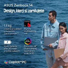 Notebook - Asus Zenbook 14 UX3480AA-OLED249W Komodo Coral - 14