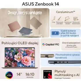 Notebook - Asus Zenbook 14 UX3480AA-OLED348W Zabriskie Beige - 33