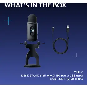 Mikrofon k PC - Logitech Yeti 2 Black - 23