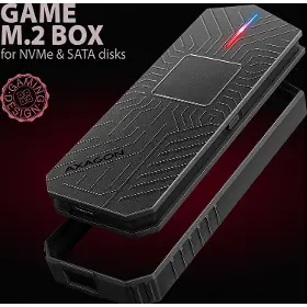 Externý box - Axagon EEM2-GAM M.2 NVMe/SATA SSD box - 4