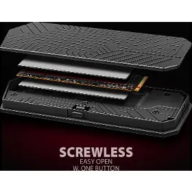 Externý box - Axagon EEM2-GAM M.2 NVMe/SATA SSD box - 5