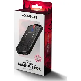 Externý box - Axagon EEM2-GAM M.2 NVMe/SATA SSD box - 12