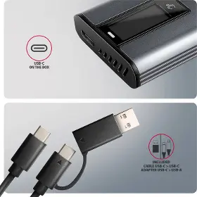 Externý box - Axagon EEM2-SD2 M.2 NVMe/SATA SSD box - 7
