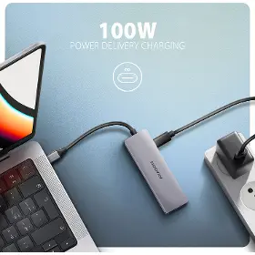 USB Hub - Axagon HMC-5H60 USB-C 5in1 HUB - 2