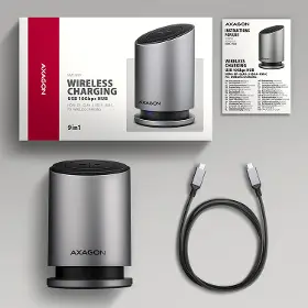 USB Hub - Axagon HMC-WL9 USB-C 9in1 HUB - 10