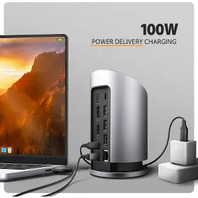 USB Hub - Axagon HMC-WL9 USB-C 9in1 HUB - 2