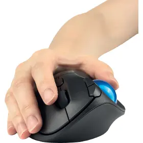 PC myš - Kensington EQ Pro Fit Ergo TB450 Trackball Black Blue - 7