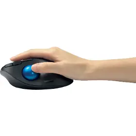 PC myš - Kensington EQ Pro Fit Ergo TB450 Trackball Black Blue - 8