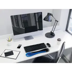 Ergonomická opěrka - Kensington Slim Duo Gel Keyboard Blue - 5