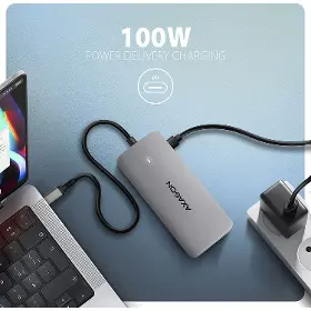 USB Hub - Axagon HMC-CUB83X2 USB-C 7in1 HUB - 2