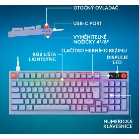 Herní klávesnice - Logitech G316 X 98 Purple US - 17