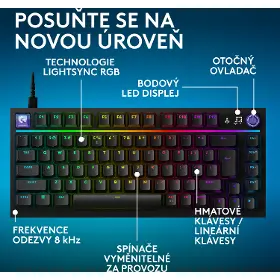 Herní klávesnice - Logitech G316 X 75 Black US - 9