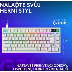Herní klávesnice - Logitech G316 X 75 White US - 10