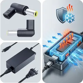 Napájecí adaptér - 3MK Hardy NTB charger 65W USB-C 7,9 × 5,5 mm - 3