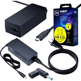 Napájecí adaptér - 3MK Hardy NTB charger 65W USB-C 4,5 × 3,0 mm - 1