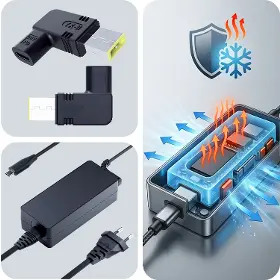 Napájecí adaptér - 3MK Hardy NTB charger 65W Lenovo USB-C 11 × 4,5 mm Slim Tip - 4