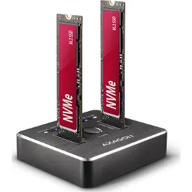 Externý box - Axagon ADSA-M2C 2x M.2 NVMe SSD dock - 1