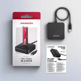 Externý box - Axagon ADSA-M2C11L M.2 NVMe SSD dock - 9