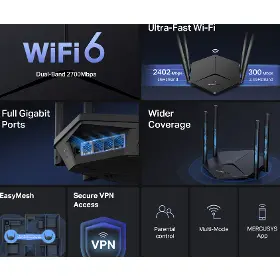 Router - Tp-Link AX270 Black - 4