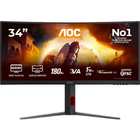 LCD monitor - AOC 34" CU34G4CA - 1